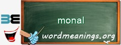 WordMeaning blackboard for monal